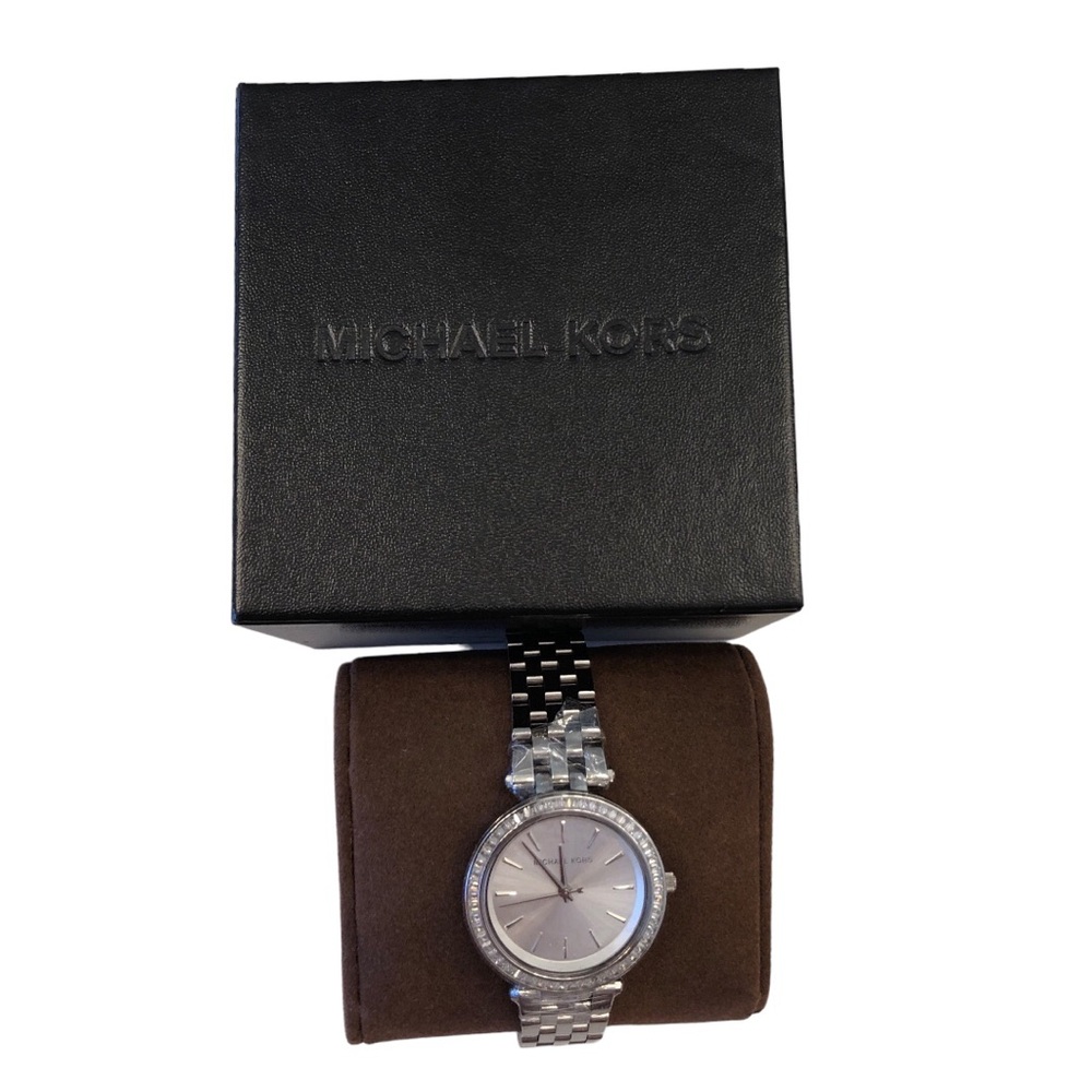 Michael Kors MK3364 Mini Darcy 33MM Stainless Steel Silvertone - Picture 5 of 16